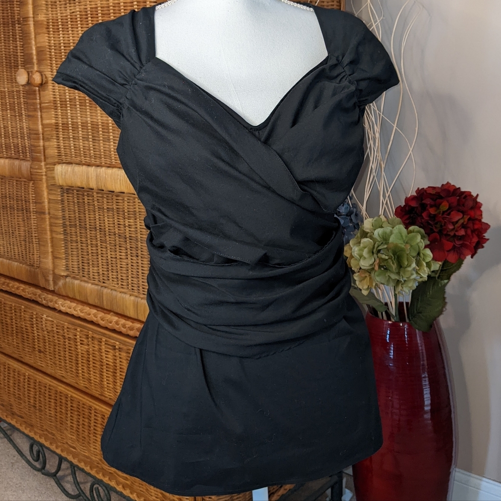 Ann Taylor Vintage Blouse w/ Rear Tie SIZE 8